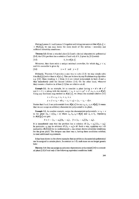 characteristic polynomial assignment for delay ... - Kybernetika