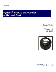 SynJet PAR20 Design Guide - Nuventix