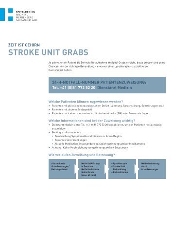 Folder_Stroke_Unit A4_def.pdf - Spital Grabs - Spitalregion Rheintal ...