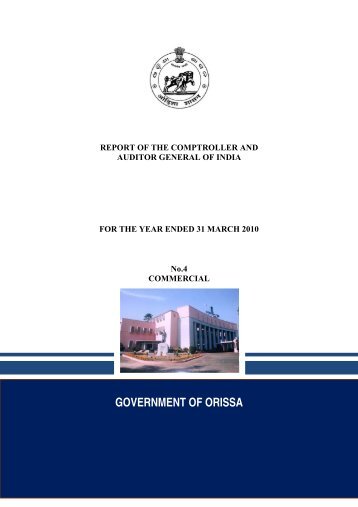 Audit Report No.4 (Commercial) - Accountant General, Odisha