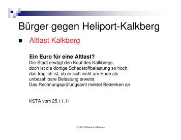 BÃ¼rger gegen Heliport-Kalkberg - Stadtteilzentrum Buchforst