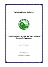 Teaching Chemistry Through the Macro-Micro-Symbolic ... - NESA