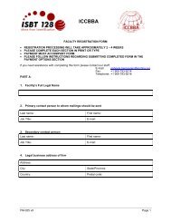 Facility Registration Form - ICCBBA