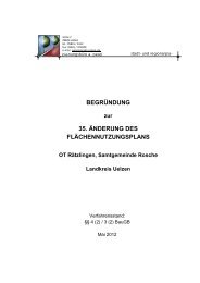 BEGRÃNDUNG 35. ÃNDERUNG DES FLÃCHENNUTZUNGSPLANS