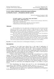 In vitro culture initiation and phytohormonal influence ... - Rombio.eu