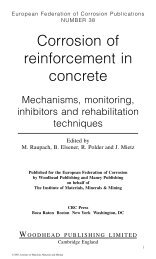 Corrosion of reinforcement in concrete: Mechanisms, monitoring ...