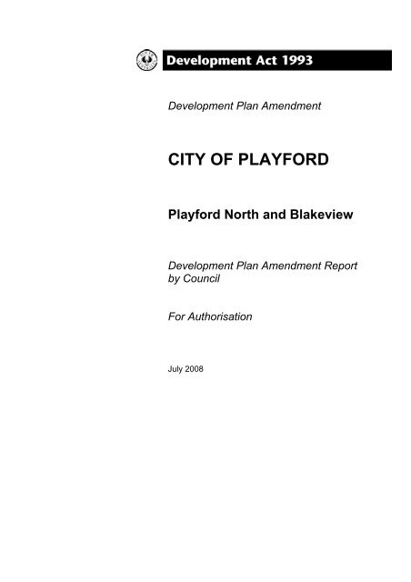 Development Plan - City of Playford - SA.Gov.au