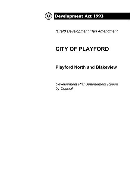 Development Plan - City of Playford - SA.Gov.au