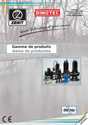 Gamme de produits Gama de productos - Dimotec