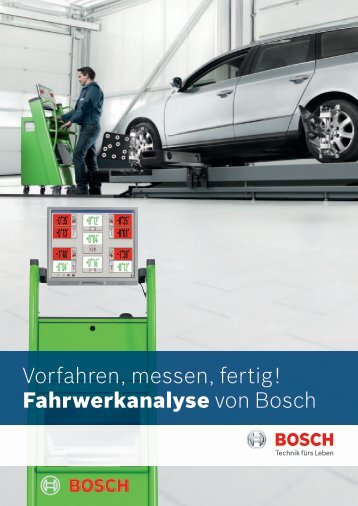 Vorfahren, messen, fertig! Fahrwerkanalyse von Bosch