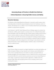 Assessing Scope of Practice in Health Care Delivery - Federation of ...