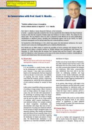 In Conversation with Prof. Kanti V. Mardia . . . - University of Leeds