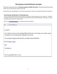 TRS Employee Email Notification Examples - UCLA - Payroll Services