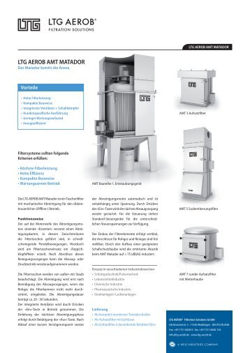 Taschenfilter Matador.pdf - Rauscher und Holstein