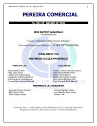 PEREIRA COMERCIAL - CÃ¡mara de Comercio de Pereira