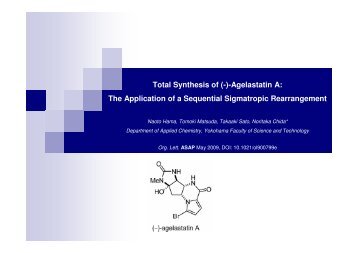 Mislow-Evans rearrangement - Group Renaud