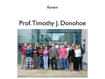 Prof. Timothy J. Donohoe - Group Renaud