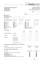 Angebot Bestellung Nr. : Kommission - Narr Isoliersysteme GmbH