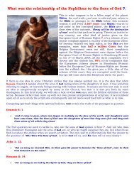 What were The Nephilims in Relationship to the Sons of God