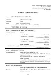 MATERIAL SAFETY DATA SHEET - Mast Diagnostica