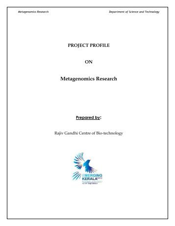 Metagenomics Research - Emerging Kerala
