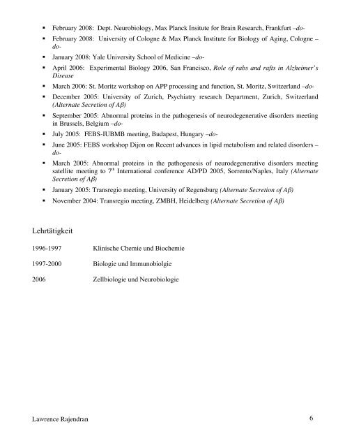 Curriculum Vitae - Hirnliga