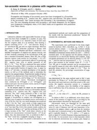 Ion-acoustic waves in a plasma with negative ions