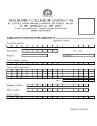 Application form for M.Tech admission through Management quota