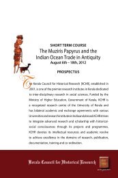 The Muziris Papyrus and the Indian Ocean Trade in ... - Kerala History