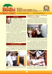 Bodhi Vol 1 No 2 - Sree Buddha College of Engineering