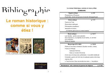 Biblio_Roman_Historique_maj_ oct_2012 - MÃ©diathÃ¨ques de la ...