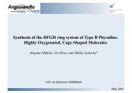 Synthesis of the DFGH ring system of Type B Physalins: Highly ...