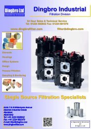 Dingbro Industrial Filtration PDF Brochure - Colorfil