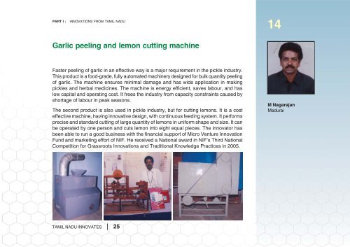 Part I OF I Tamil Nadu.pmd - National Innovation Foundation