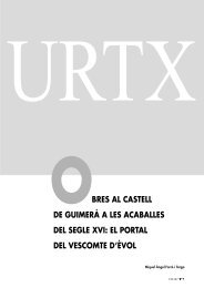 bres al castell de guimerà a les acaballes del segle xvi: el portal del ...