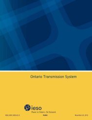 Ontario Transmission System - November 2012 - IESO