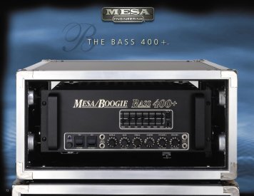 BThE bASS 400+â¢ - Mesa Boogie