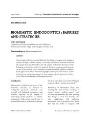 Biomimetics in endodontics - Health Sciences