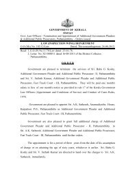 G.O (Ms) No. 182/12/Law. Dated, Thiruvananthapuram, 24-08-2012