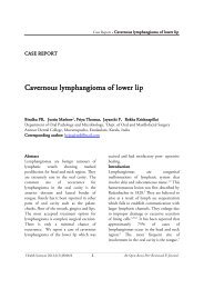 Cavernous lymphangioma of lower lip - Health Sciences