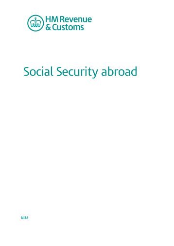 NI38 Social Security abroad - HM Revenue & Customs