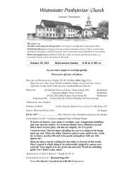 Bulletin BLANK Web (6 pages) - Westminster Presbyterian Church