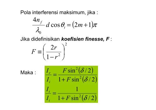 Bab-4. Interferensi Cahaya