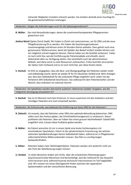 Zusammenfassung Symposium - Argomed