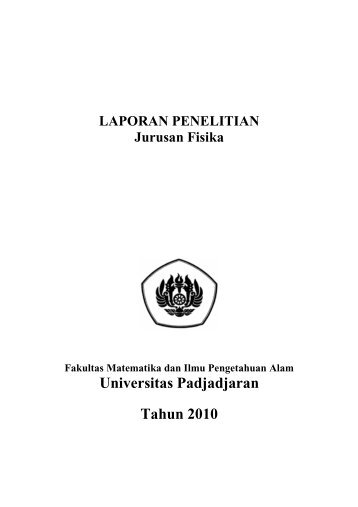 Tahun 2010 - Fisika Universitas Padjadjaran