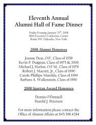 Eleventh Annual - St. Thomas Aquinas College