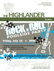 POOLSIDE PARTY - Highland Meadows Golf Club