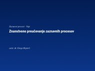 Znanstveno preuÄevanje zaznavnih procesov