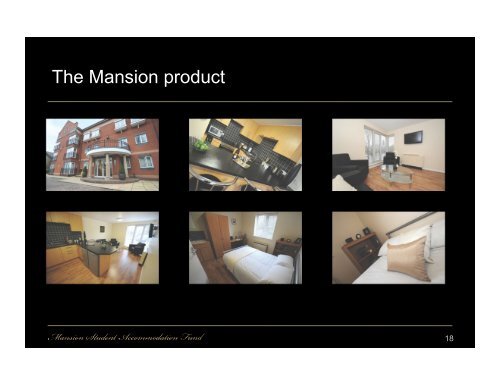 Mansion Student Accommodation Fund - The Mansion Group