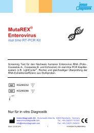 MutaREX ® Enterovirus real time - bei Immundiagnostik